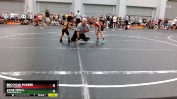 45 lbs Quarterfinal - Brooklyn McLeod, Bison Takedown vs Kyrie Ewing, Takedown Elite