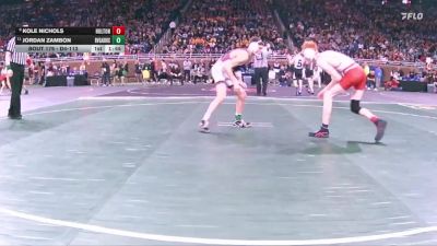 D4-113 lbs Quarterfinal - Kole Nichols, Holton vs Jordan Zambon, Riverview Gabriel Richard