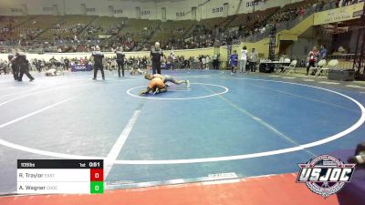 105 lbs 3rd Place - Ronnie Traylor, Eastside Pride Wrestling Club vs Ayden Wagner, Choctaw Ironman Youth Wrestling