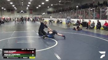 58 lbs Semifinal - Brekan Zarembra, L`Anse Creuse WC vs Cash Schmidt, Alcona Matcats