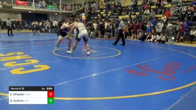 285 lbs Round Of 16 - Eli Wheeler, Parkersburg South-WV vs Garet Guthrie, Commodore Perry