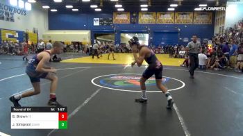 126 lbs Round Of 64 - Scott Brown, Treasure Coast vs James Simpson, Cowboy Wrestling Club