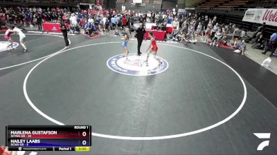 120 lbs Round 1 (16 Team) - Marlena Gustafson, SCVWA-GR vs Hailey Laabs, OCWA-GR