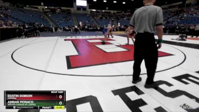 5A-150 lbs Cons. Round 2 - Dustin Dobson, Emporia vs Adrian Monaco, Wichita-Kapaun Mt. Carmel