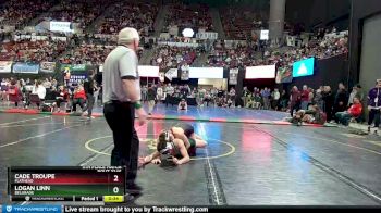 AA - 152 lbs 5th Place Match - Logan Linn, Belgrade vs Cade Troupe, Flathead