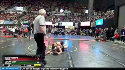 AA - 152 lbs 5th Place Match - Logan Linn, Belgrade vs Cade Troupe, Flathead