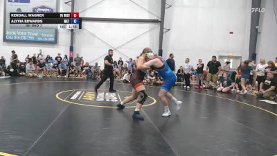 82 lbs Rr Rnd 7 - Kendall Wagner, PA West Black - W vs Alyvia Edwards, Mat Demon - W