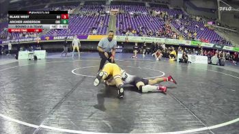 125 lbs Round 2 (6 Team) - Blake West, Northern Illinois vs Archer Anderson, Central Michigan