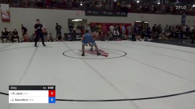 65 kg Round Of 16 - Ryan Jack, Wolfpack Wrestling Club vs Joshua Saunders, Spartan Combat RTC/ TMWC