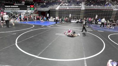 72 lbs Rr Rnd 4 - TenLea Sundeen, Glasgow Wrestling Club vs Elizabeth Rogers, Lawrence Elite