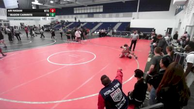 175 lbs 1st Place Match - Mason Carnrite, Poway Wrestling vs Ari Hasani, World Team Training Center