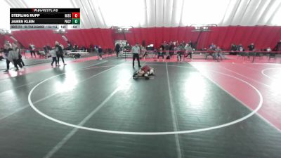 12U True Beginner - 113.8-119.6 Champ. Round 3 - James Klein, Pardeeville Boys Club Youth Wrestling vs Sterling Rupp, Wisconsin