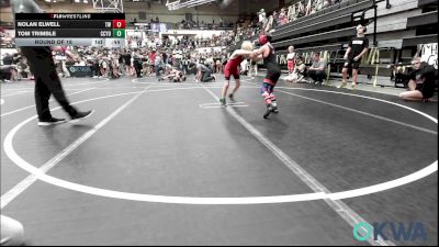 61 lbs Round Of 16 - Nolan Elwell, Tuttle Wrestling vs Tom Trimble, CCYO