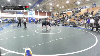285 lbs Quarterfinal - Maxximilian Wojtas, Corona Del Mar vs Noah Lopez, South Hills