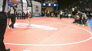 110 Class 2 lbs Cons. Round 3 - Addison Foster, Jefferson City vs A`Shay White, Staley