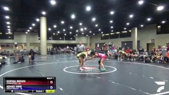 130 lbs Semis (4 Team) - Sophia Briwn, Stormettes vs Kenidi Nine, Feelin Peachy