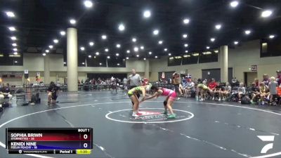 130 lbs Semis (4 Team) - Sophia Briwn, Stormettes vs Kenidi Nine, Feelin Peachy