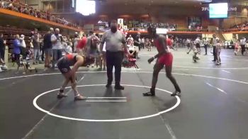 130 lbs Rr Rnd 1 - Israel Madimba, Mat Bandits vs Hailey McGrane, Glendive