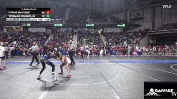 88 lbs Quarterfinal - Tobias Martinez, Maize vs Jermaine Monroe, Jr, Topeka Blue Thunder