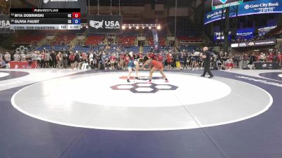 155 lbs Cons. Sub-quarters - Mya Dobrinski, OK vs Olivia Faust, CA