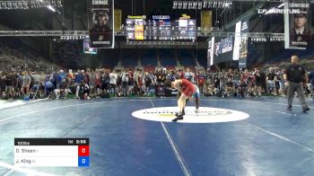 100 lbs Rnd Of 32 - Daniel Sheen, Illinois vs Jordan King, Florida