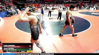 3A 138 lbs Cons. Semi - Ryan Hinger, Orland Park (Sandburg) vs Luke Siwinski, New Lenox (Lincoln-Way West)