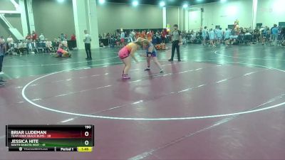 190 lbs Round 3 (8 Team) - Briar Ludeman, Team Iowa Beach Bums vs Jessica Hite, South Dakota Heat