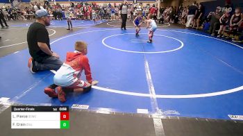 52 lbs Quarterfinal - Lucas Pierce, Dark Cloud Wrestling Club vs Ford Crain, Collinsville Cardinal Youth Wrestling