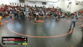 130 lbs Semifinal - Caprice Hussey, Thunder Basin High School vs Rylee Anderson, Worland