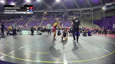 124 lbs Quarters & 1st Wb (16 Team) - Lorianna Piestewa, Colorado Mesa University vs Shelby Moore, McKendree University