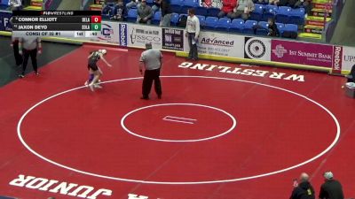 96 lbs Consi Of 32 #1 - Connor Elliott, Delaware Valley vs Jaxon Deyo, Solanco