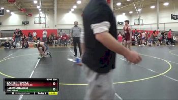 150/170 Round 2 - Carter Temple, Greater Heights Wrestling vs James Graham, Lead Miners
