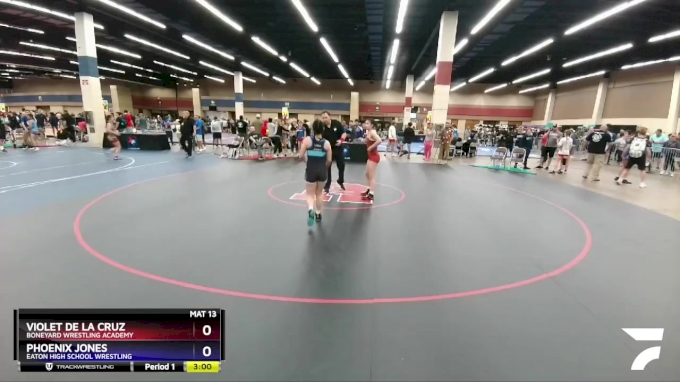 120 Lbs Quarterfinal - Violet De La Cruz, Boneyard Wrestling Academy Vs 