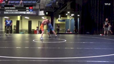 117 lbs Cons. Semis - Gavin Olenek, SCN Youth Wrestling Club vs Stryker Kyler, Central Kansas Young Lions Wrestling Club