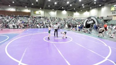 70 lbs Round Of 32 - Brielle Armstead, Lassen Wrestling Association vs Titus Young, Gold Rush