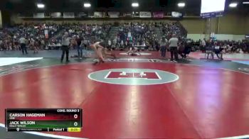 138 lbs Cons. Round 3 - JACK WILSON, Kelly Walsh vs Carson Hageman, Erie