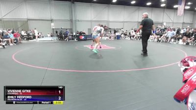 140 lbs Placement Matches (8 Team) - Vivienne Gitke, Colorado vs Emily Medford, Michigan Blue