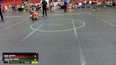 130 lbs Semis (4 Team) - Gus Legato, NMWA vs Preston Jaros, Lake WC