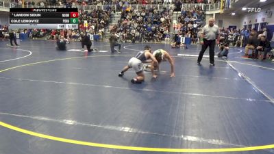 121 lbs R-32 - Landon Sidun, Norwin vs Cole Lemovitz, Ponaganset-RI