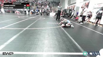 70 lbs Round Of 16 - Conner Woods, Salina Wrestling Club vs Ryzen Johns, Collinsville Cardinal Youth Wrestling