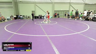 157 lbs 2nd Wrestleback (16 Team) - Lane Snyder, Missouri vs Gus Amerson, Oregon