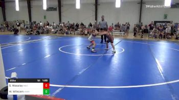 85 lbs Quarterfinal - Gaige Wessley, Maize WC vs Whitley Wilscam, Andover WC