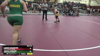 JV-26 lbs Round 1 - Lainee Waggener, Center Point-Urbana vs Sienna Howard, Cedar Rapids Kennedy