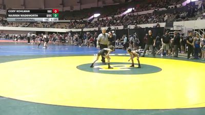 3-5 56 Quarterfinal - Cody Kohlman, Williamsburg Wrestling Club vs Warren Wadsworth, Great Neck Wrestling Club