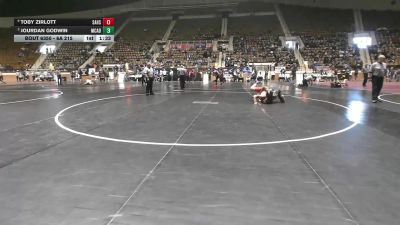 6A 215 lbs Semifinal - Toby Zirlott, Saraland vs Jourdan Godwin, Mcadory