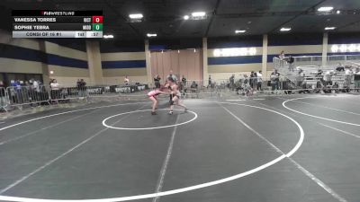 101 lbs Consi Of 16 #1 - Vanessa Torres, Victory Wrestling-Central WA vs Sophie Yebra, Middletown WC