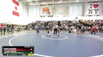 54 lbs Quarterfinal - Wyatt Banker, Wayne Wrestling Club vs Jaxson Miesch, Brockport Jr Blue Devils Wrestling Club