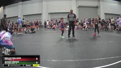 50 lbs Round 6 (8 Team) - Dallas Williams, Full Circle vs Bowen Brown, Oklahoma Elite