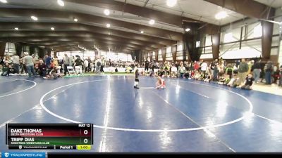 49 lbs Quarterfinal - Tripp Dias, Shootbox Wrestling Club vs Dake Thomas, Delta Wrestling Club