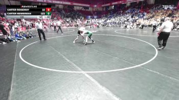 120 lbs D2/d3 - Semi-finals (sat 10:00am.) - Carter Heimerman, Kewaskum vs Carter Ridgeway, Saint Croix Falls